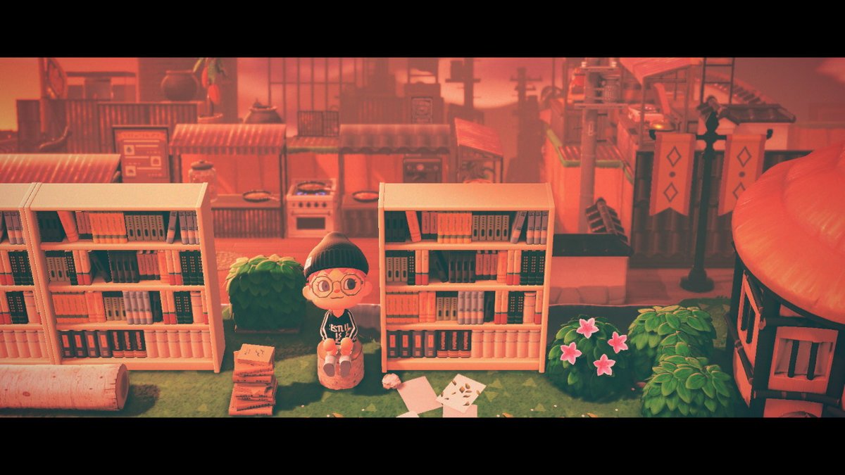 Jennifer Scheurle (@gaohmee) on Twitter photo I was in an interview for the Washington Post about Animal Crossing yesterday and was asked to provide some screenshots of my character so I took these sundown pictures of Deirdre's outdoor library overlooking the city.
Featuring sneaky <a href="/WresIsForever/">๐๐๐๐๐๐๐๐๐ ๐๐ ๐๐๐๐๐๐๐ ///</a> gear. I was in an interview for the Washington Post about Animal Crossing yesterday and was asked to provide some screenshots of my character so I took these sundown pictures of Deirdre's outdoor library overlooking the city.
Featuring sneaky <a href="/WresIsForever/">๐๐๐๐๐๐๐๐๐ ๐๐ ๐๐๐๐๐๐๐ ///</a> gear.