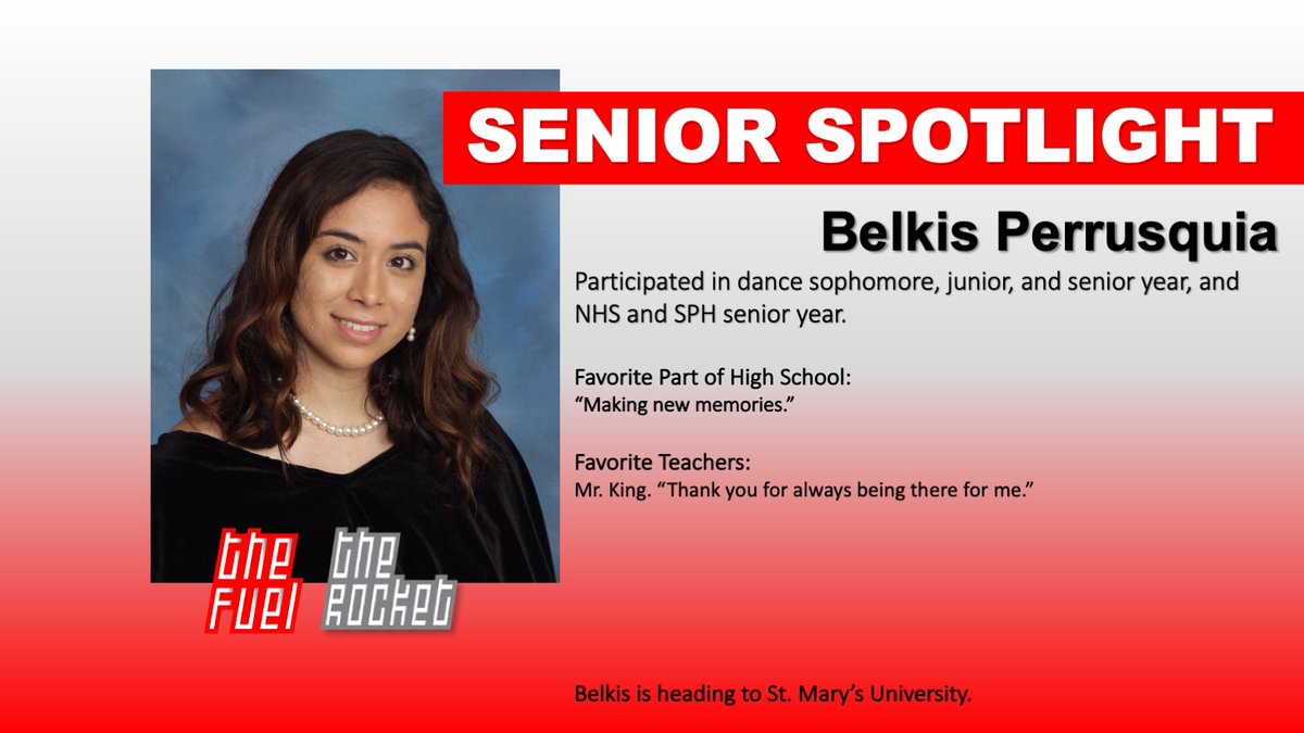 thefuelonline's tweet image. This is Belkis Perrusquia! #classof2k20 #RocketPride