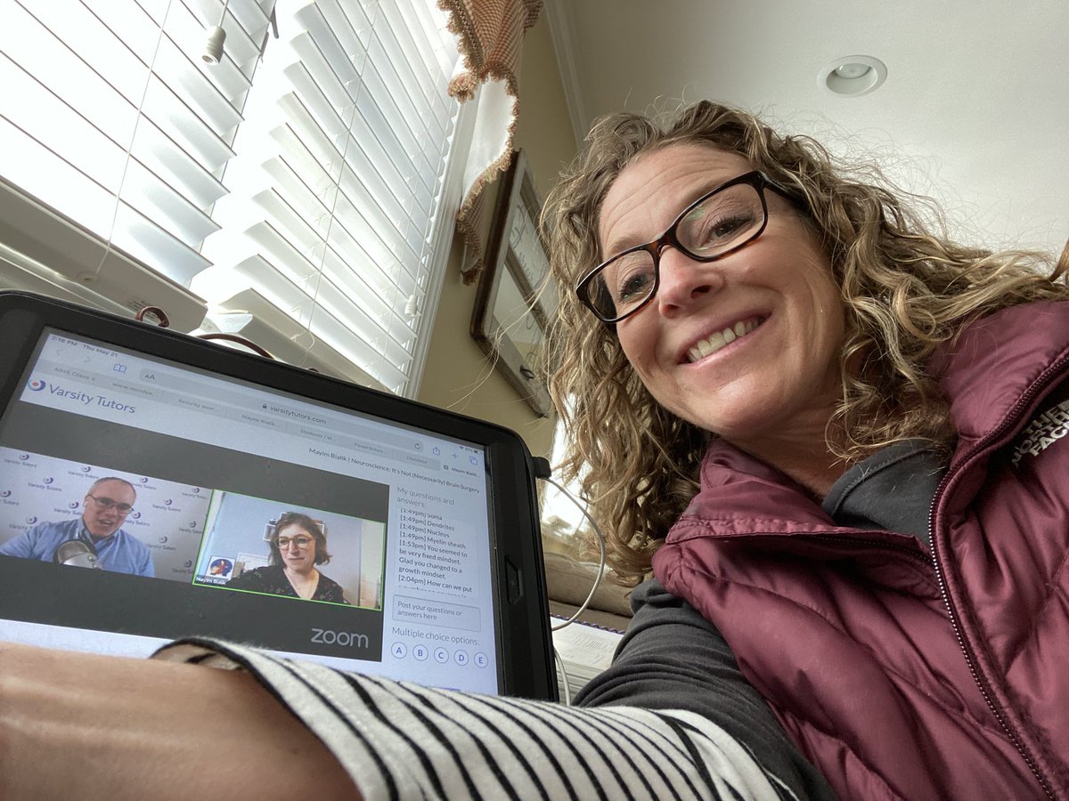 staci_durnin's tweet photo. Just learned all about the neuron from @missmayim from the Big Bang Theory! So cool! #mineolaproud to share this information with my students! Effort and hard work to earn Sparky the neuron ! #varsitytutors #selfiewithmayim #growthmindset #mindsetworks @Jennmaich https://t.co/ZVbeXiJMlt