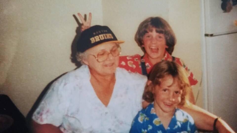 Happy #throwbackthursday, Lions!! Here’s a peak into what life was like for me as a kid. That’s my Grandma (my rock) and my goofy older sister! Fashion was certainly different back then... #goodmemories #love #family <a href="/LancasterPSLDSB/">LancasterPSLDSB</a>