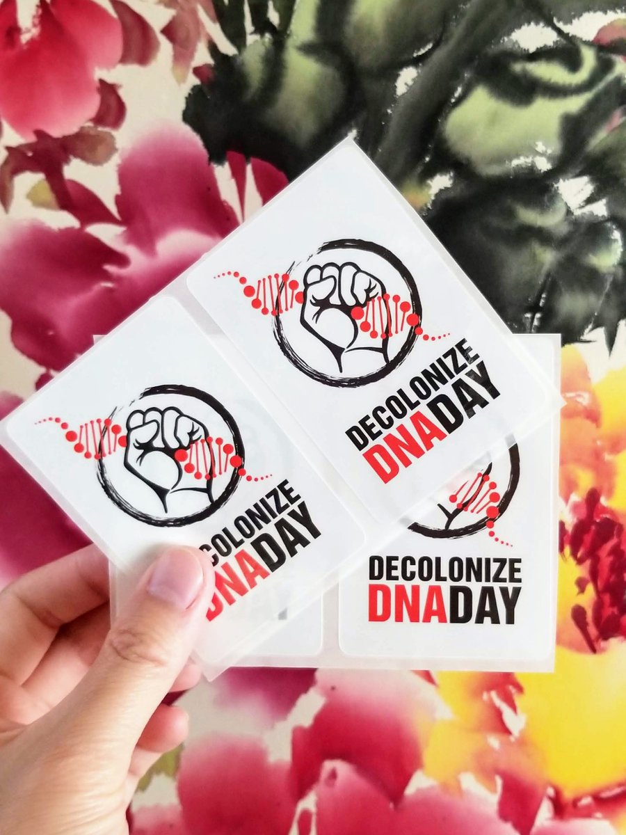 canadabiologist's tweet photo. Thank you for delivering the wonderful card and stickers all the way to Canada @kstsosie @DecolonizeDNA! It was a fantastic Twitter conference and I look forward to more🧬🔬 https://t.co/2n4PClqXn2