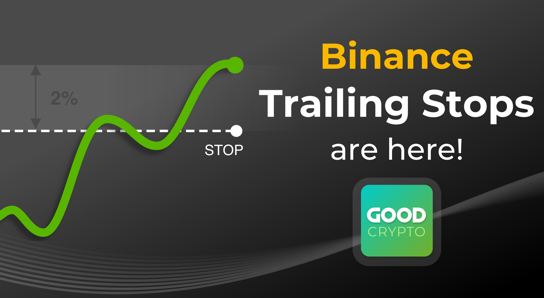 GoodCryptoApp's tweet photo. Trailing Stop orders on @binance and 20 more largest crypto exchanges have landed! Download GoodCrypto app and take advantage of one of the most efficient trading tools out there.
#binance #trading #cryptotrading #Crypto https://t.co/CHDz5teVg1