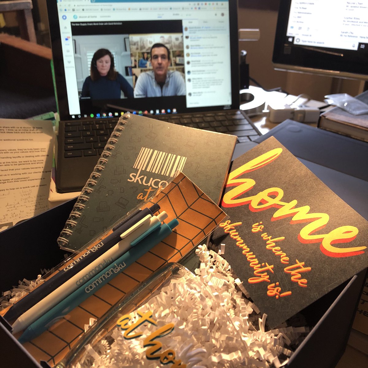 Settling into #skuconathome - great example of an event from home kit...