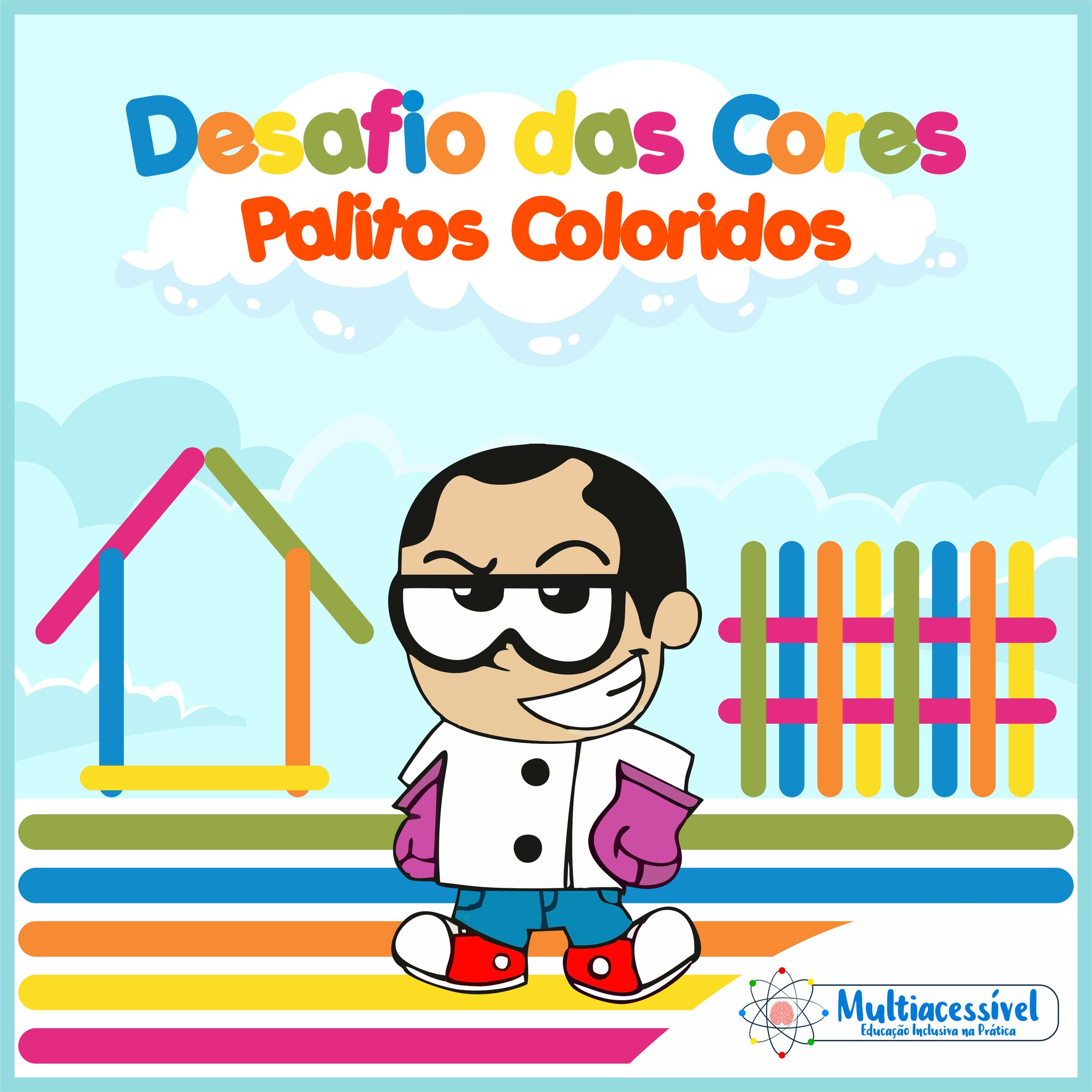 Jogo palitos com bolinhas coloridas TEAtividades - Psicologia da  Aprendizagem