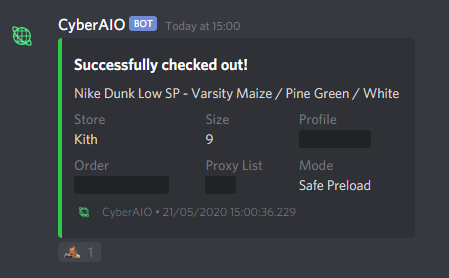 shortcarvana's tweet photo. Mistakes were made but we move 😤

Bot: @Cybersole 
Proxies: @SushiProxies 
Groups: @SpiceyFNF @projectZtech @aycdio https://t.co/DQ9mG9hdPP