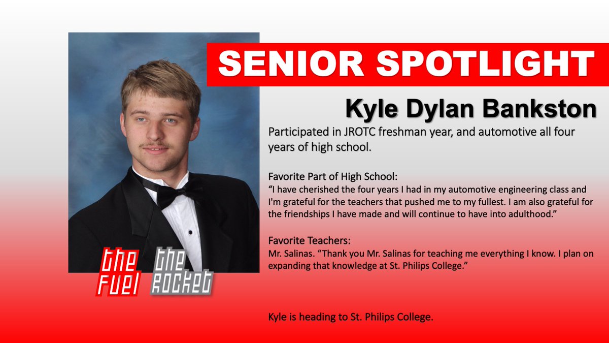 thefuelonline's tweet image. This is Kyle Dylan Bankston! #classof2k20 #RocketPride