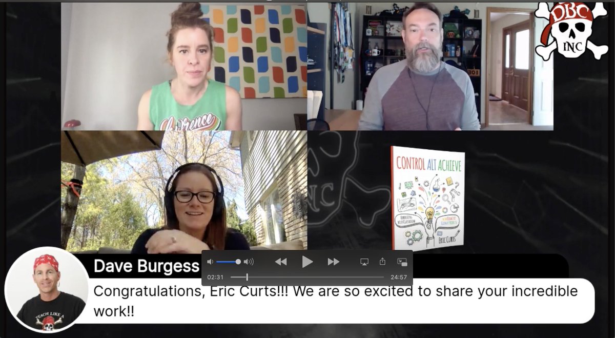 dbc_inc's tweet photo. ๐Love this #ControlAltAchieve Book Birthday convo with author @ericcurts and #edtechguru @VirtualGiff .
Thank you for joining us Live to celebrate.
๐ฝ๏ธhttps://t.co/YoXSOXStJz
Interested in the #1 New Release Control Alt Achieve?
๐https://t.co/Ecdkz7Q1E0
#tlap #googleEDU https://t.co/iIfHzUQWRF