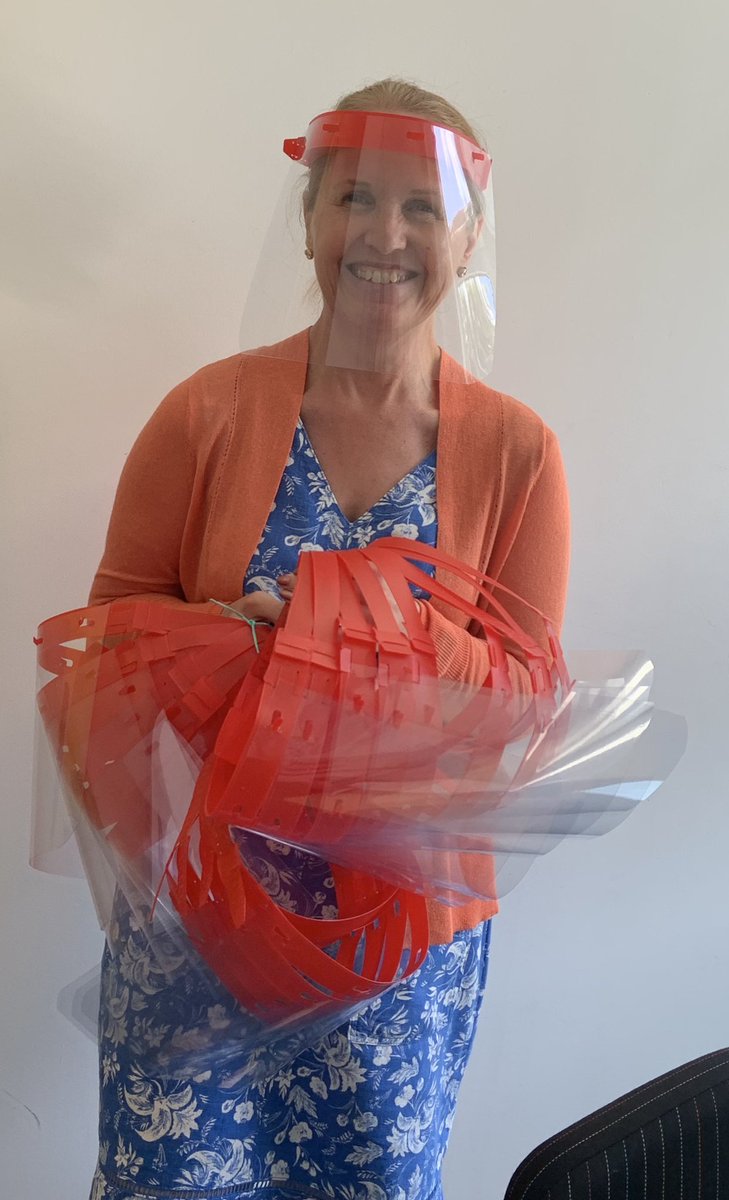 Thank you <a href="/TanfieldSchool/">Tanfield School</a> and @MaverickSBL for providing face visors for Durham Trinity School &amp; Sports College