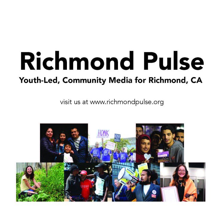 esteeblancher's tweet photo. @RichmondPulse is doing great work in our #eastbay community! Check them out and support their efforts. 
#Thanks #richmondpulse ! 
#journalism #richmondca #richmondcalifornia #youthmedia #community #covid19 #pandemic #news  #media #journalism #bayarea #California #twitter #love https://t.co/pt2sKZ9t25
