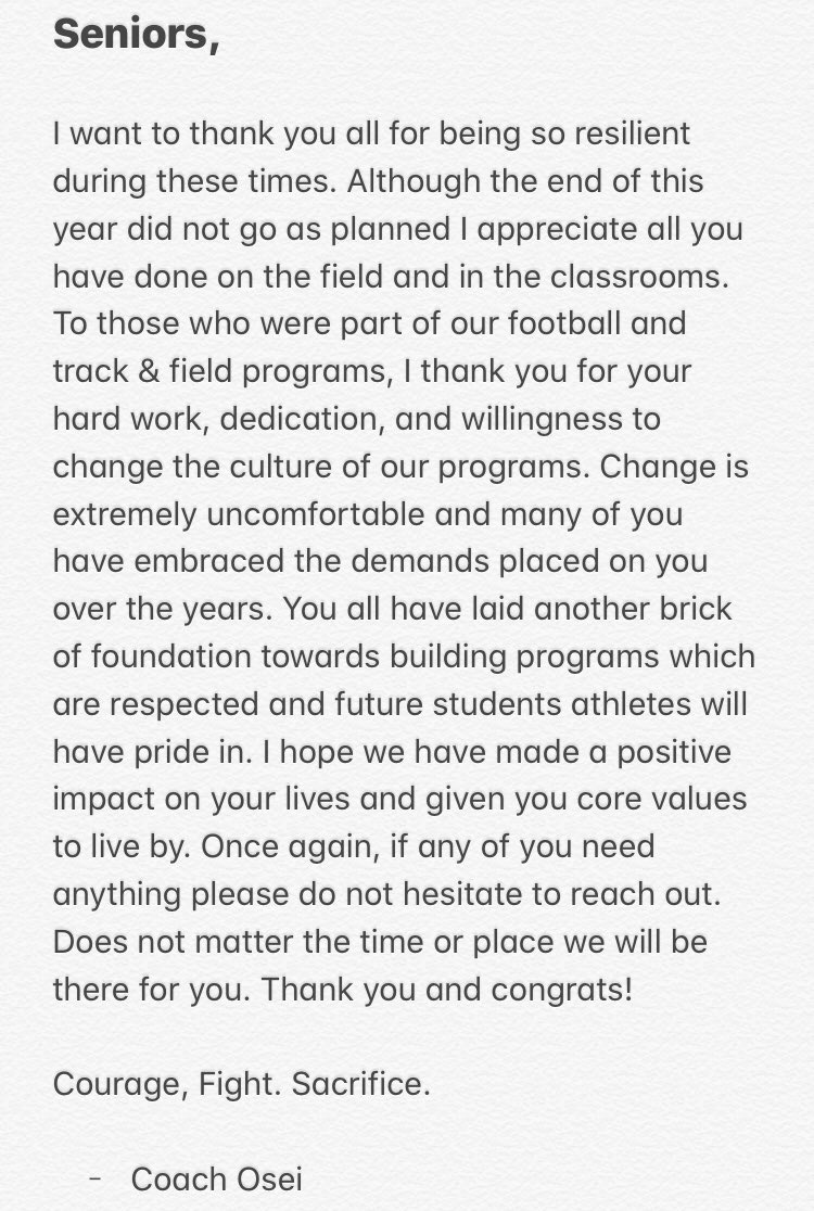 MilesOsei's tweet photo. Message for our Seniors https://t.co/7uhotULYTr