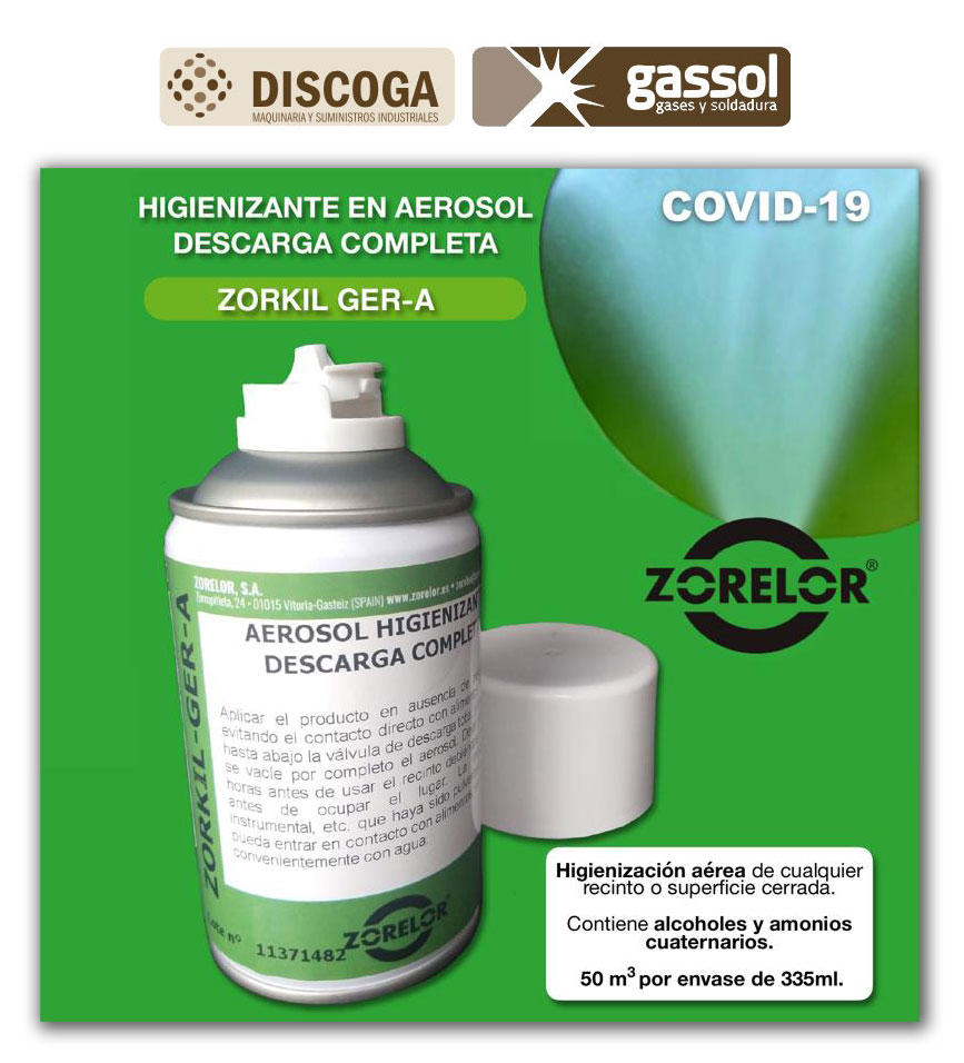 GrupoAlumisan's tweet photo. El #aerosol #higienizante de descarga completa que llega a lugares de difícil acceso, te ayudará a proteger tu #negocio o #vehículo frente al #covid19 ✅

#DISCOGA #GASSOL #Zorelor #limpieza #desinfección #comercios #cines #hoteles #colegios #residencias  #autobuses #ambulancias https://t.co/VlEqM8XokI