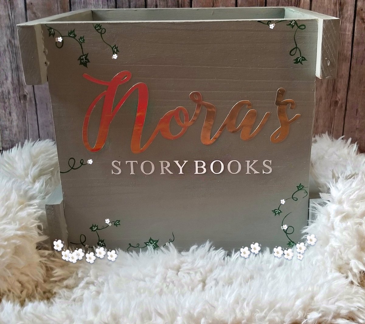 thingsmelmade's tweet image. Stories make memories that last a lifetime.. custom book crate #booklovers #nursery #baby