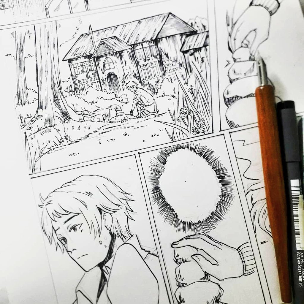 yanahleee's tweet photo. Some inking work today... and Elliot's first appearence

#mangamaking #comicmaking #crimsonxmanga https://t.co/Cad2YYaNMV