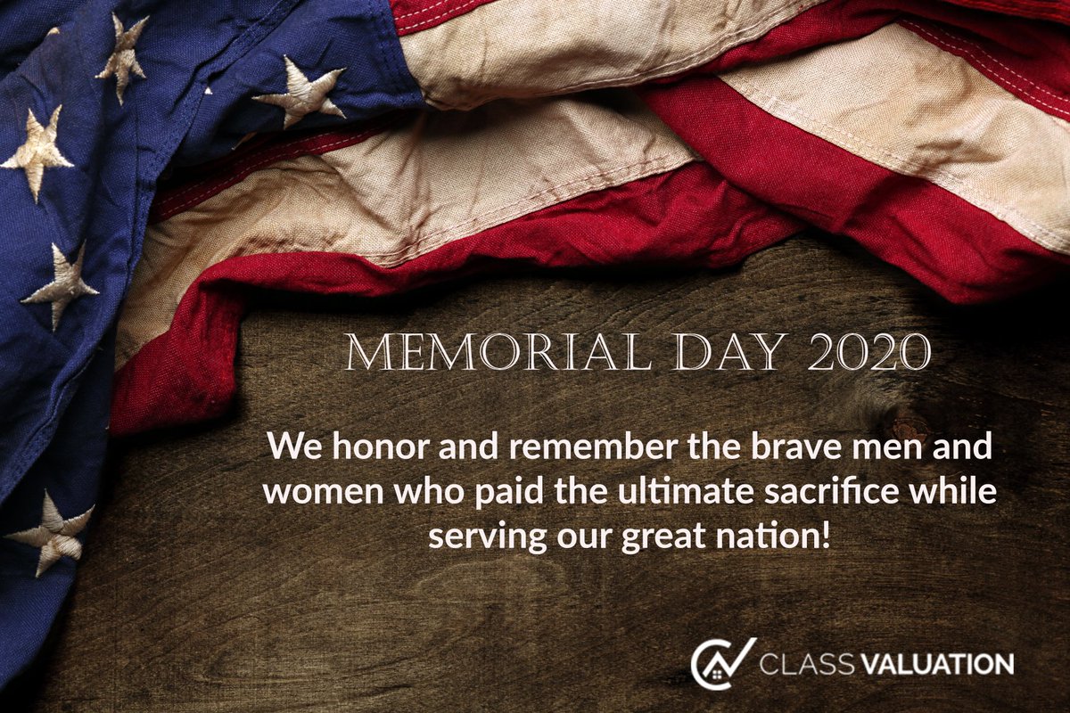 ClassValuation's tweet image. Class Valuation will be closed on Monday, May 25th, in observance of Memorial Day. We will reopen on Tuesday, May 26th, at 8AM EST. Join us in expressing utmost gratitude for those who have served valiantly and lost their lives protecting our freedom! #memorialday #usa