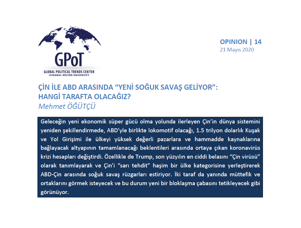 Opinion | Mehmet Öğütçü (@mehmetogutcu)

📌Doğru olan, bir yol ayrımına zorlanmadan önce, Ankara’nın uzun vadeli stratejik menfaatlerini yeniden tanımlayıp gerçekçi ve zikzak yapmadan uygulayabileceği bir yol haritası çıkartmasıdır.

gpotcenter.org/sites/default/…