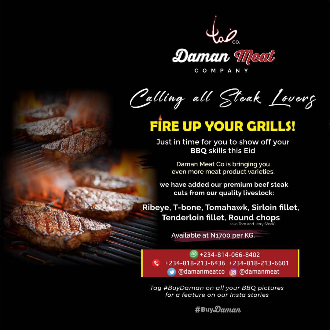 damanmeatco's tweet photo. FIRE UP YOUR GRILLS!!!
Daman meat Co is bringing you more product varieties this Eid!

We have added our premium beef steak cuts from our quality livestock: Ribeye, T-bone, Tomahawk, Sirloin fillet, and many more. 

#BuyDaman #StayHome #staysafe #HomeDelivery https://t.co/WwR4ZvH4Di