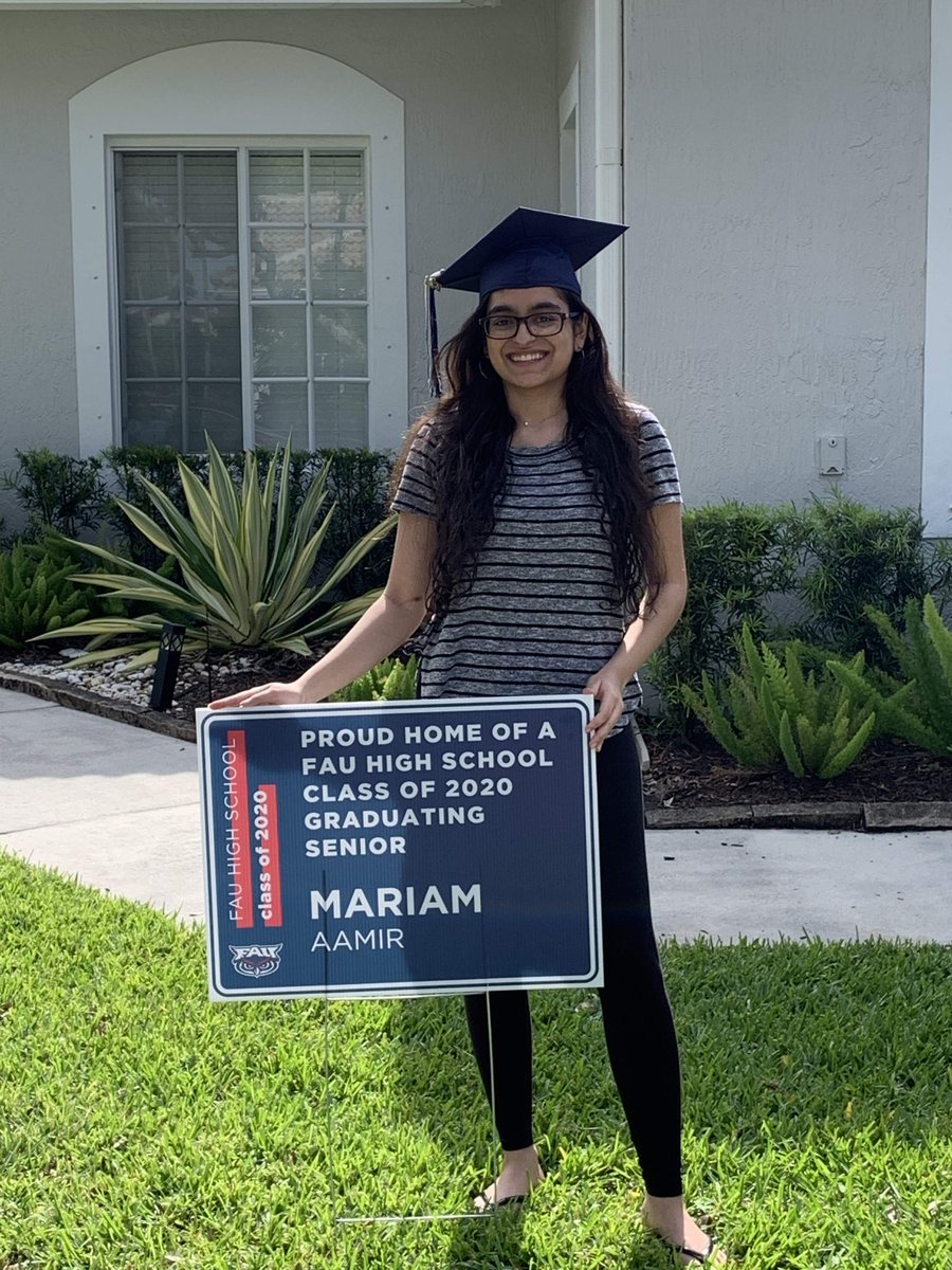 ADHUS_FAUHS's tweet photo. "But @bees_sherry is not letting these students go without fanfare." Very excited about what we have planned for all our #FAUHS seniors next week! #2020fauhsgrads
https://t.co/hNkLVaU802 
@FAUNewsDesk @LexiNahlTV @CBS12 @FAUpresident https://t.co/aT8zr1haNd
