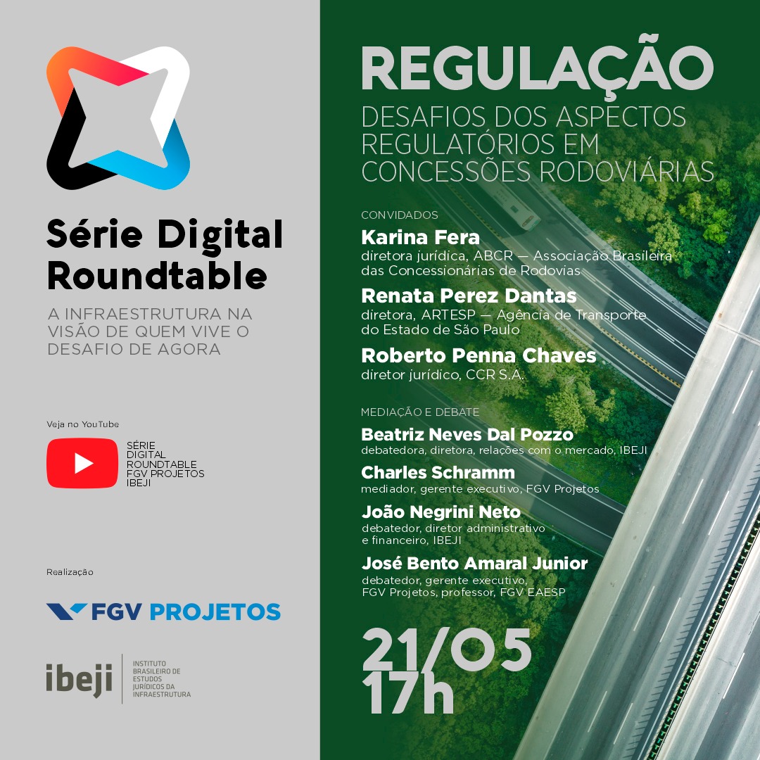 abcr_rodovias's tweet photo. Karina Fera, gerente jurídica da ABCR, participa hoje do projeto da FGV Série Digital Roundtable, em um debate sobre regulação em concessões rodoviárias. Para se inscrever acesse o link https://t.co/KMF8EMCS5H https://t.co/1x4JnzYFw6