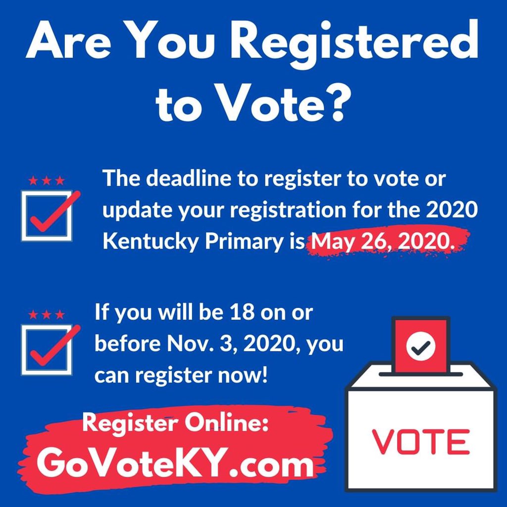 Hey <a href="/BigRebelNation/">Boyle County Rebels</a> students and new graduates, will you be 18 on or before November 3, 2020? Then you can register to vote now! The registration process can be completed online at GoVoteKY.com. The deadline to register before the primary is coming up next Tuesday.