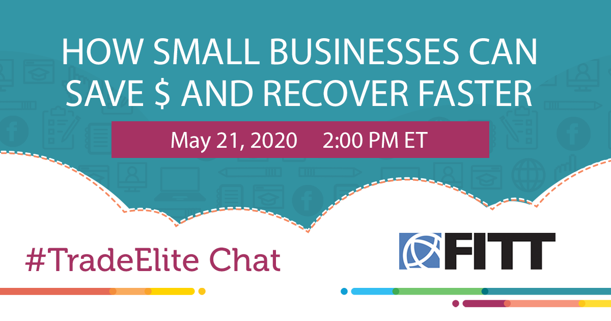 FITTNews's tweet photo. ☀️Happening this afternoon!☀️ We're going to explore all sorts of ways to save 💰 while also preparing to come back strong 💪and fast!💨 Join us and ask our expert panel your big ❓s
#TradeElite #livechat #smallbiz #cashflow https://t.co/WIS0yxkhEr