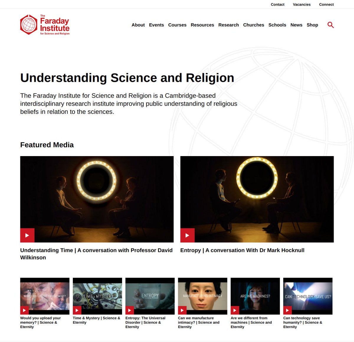 The nexus of science &amp; religion continues to be a popular area of academic research with many of the leading universities hosting research centres, such as <a href="/IRCSciRel/">Ian Ramsey Centre</a> at Oxford &amp; <a href="/TheFaradayInst/">TheFaradayInstitute</a> for Science and Religion at Cambridge