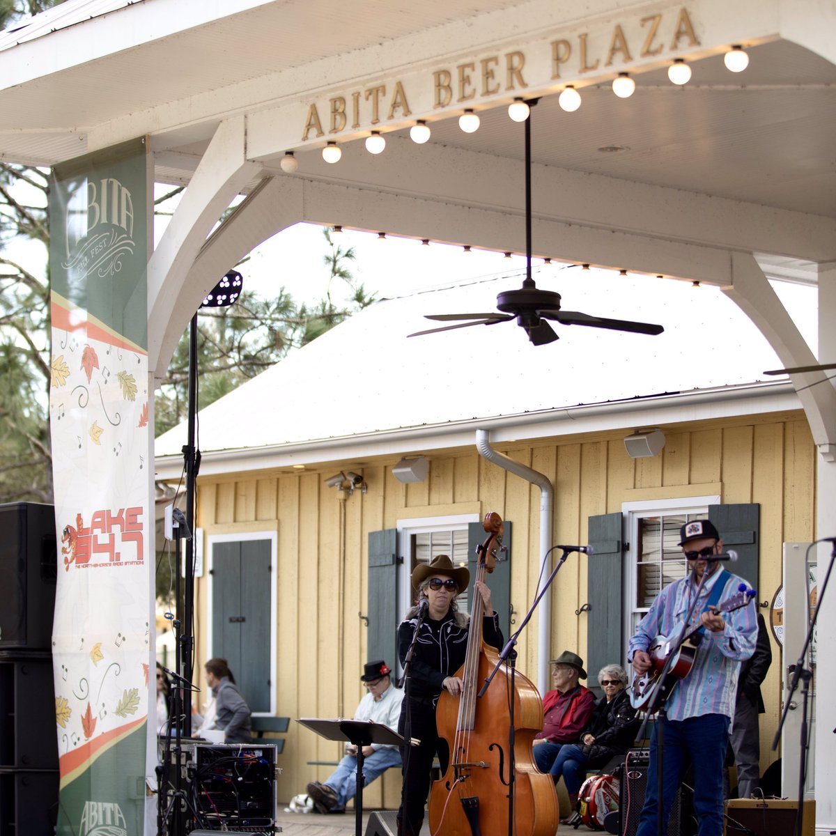 abitafest's tweet photo. When your business becomes a sponsor, festival goers will know you. Thank you Lake 94.7 for holding up that Trail Stage for us again. #abitafest https://t.co/4nh4JcF2sz