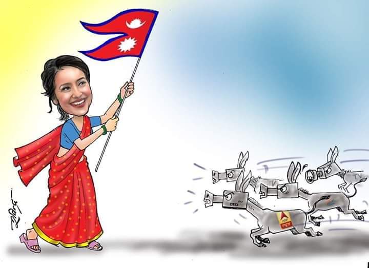 samimiraz2002's tweet photo. British Indian  slave-minded Indian media  Our disciple Manisha Koirala is considered their slave or what ?? Manisha has earned her hard earned money by selling art. Aren't Indians in Nepal begging and eating like beggars ?? did not locate any occurrences. https://t.co/cFe2BHltB8