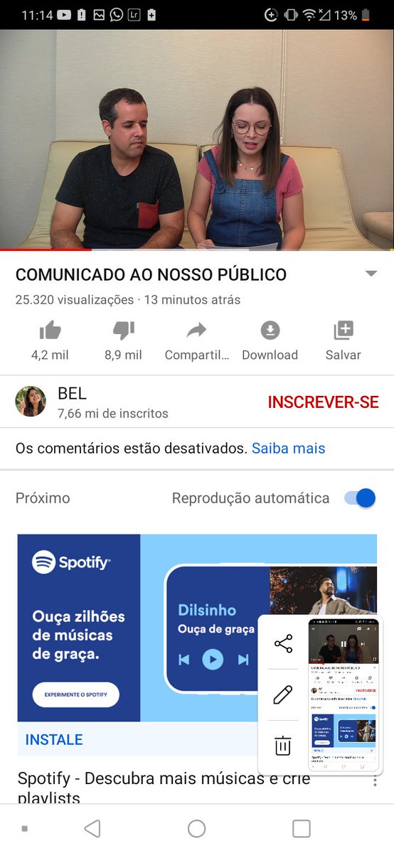 ThalysoJ's tweet photo. Comunicado ao nossso publico.  Agente ter inveja do que faz be amor #SaveBelParaMeninas https://t.co/sROB71rS7h