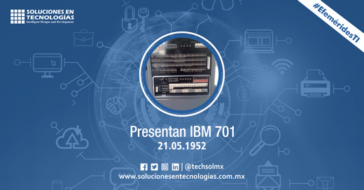 techsolmx's tweet photo. Un día como hoy (21/05/1952): IBM presentaba la IBM 701, que consistía de 72 tubos williams con una capacidad de 1024 bits, con memoria total de 2048 palabras de 36 bits cada uno. https://t.co/X03rqGL4wu
#SomosSoluciones #EfeméridesTI #IBM #IBM701 https://t.co/02DT05vipz