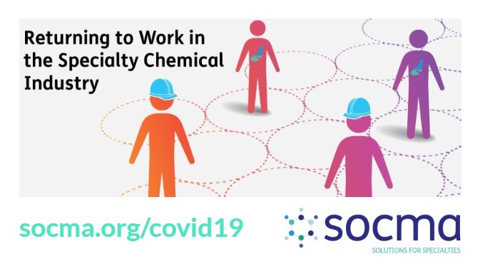 socma's tweet photo. Do you have a response plan for bringing employees back into the workplace? SOCMA's #Safety Solutions & Core Considerations plan is now available! Our webpage & resources cover key elements of reintegration you cannot overlook: https://t.co/1yatk8yi6o
#COVID19 #SolutionsforAll https://t.co/dKk3kG3tWP