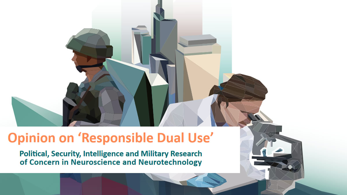 Is there such a thing as responsible #DualUse? if you are interested in #political, #security, #intelligence &amp; #military research of concern in #NeuroScience &amp; #NeuroTechnology we suggest you read 20 pages in the <a href="/HumanBrainProj/">Human Brain Project</a> opinion from 2018 here: bit.ly/2yqtNxc