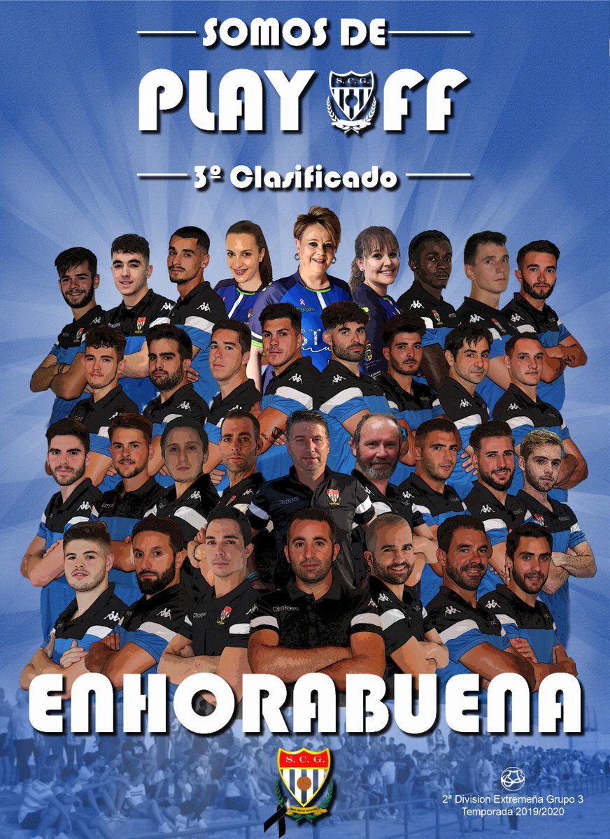 ¡SOMOS EQUIPO DE PLAY OFF!
Estamos muy contentos de anunciaros que en nuestra primera temporada hemos conseguido meternos en puestos de Play Off de ascenso a 1° División Extremeña.
