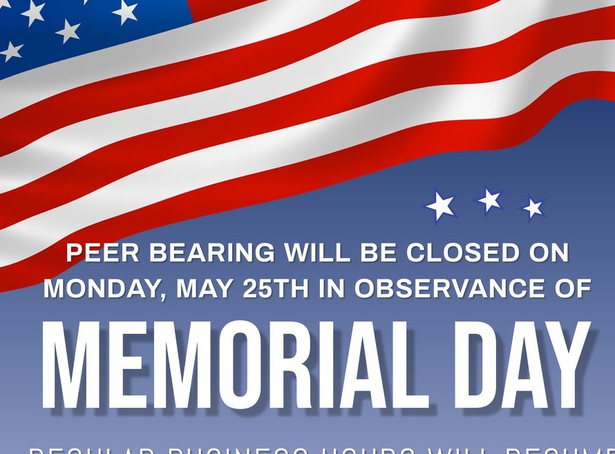 PEERBEARING's tweet photo. Memorial Day is a time to remember and honor service members who made the ultimate sacrifice to preserve our freedom. Thank you to all the veterans and active service members for their contribution to the preservation of the freedom we all enjoy. https://t.co/fnfN6YBCQh