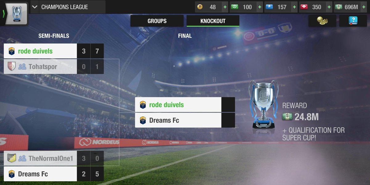 DuivelsRode's tweet photo. First ever champions league final for our club! What a performance from Rode Duivels in thé semifinal 1-7, 1-10 overall.We are ready for thé final, thansks everyone for thé support 😊😊😊 https://t.co/F7lbDtxI0e