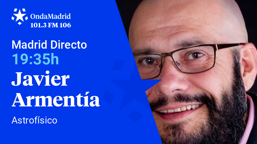 ondamadrid's tweet photo. No os perdáis a las 19:35h la entrevista al astrofísico Javier Armentia sobre el universo paralelo que ha descubierto la NASA.
@madriddirectoom  @javierarmentia 
directo 🔊 https://t.co/SLodt9mfzQ
#ondamadrid 101.3 y 106.0 FM https://t.co/36HFJ6n9X7