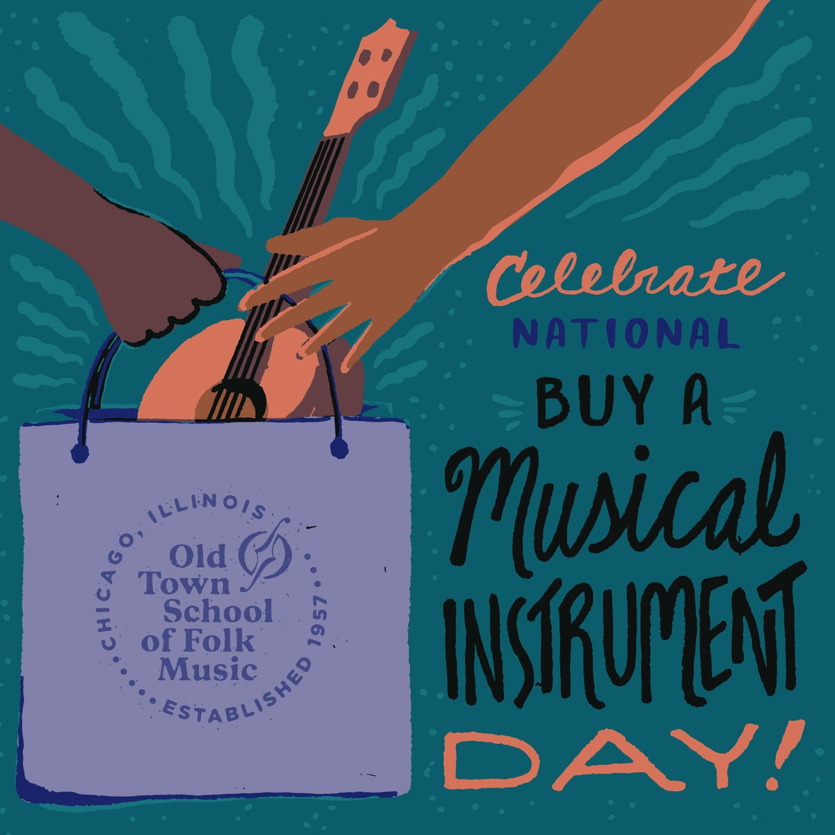 oldtownschool's tweet photo. Celebrate National Buy A Musical Instrument Day by shopping local at the Old Town School Music Store. The store is offering safe and speedy curbside pick-up and free delivery anywhere in the U.S! Order your new instrument here, you deserve it😉: https://t.co/vYeO8bmVb2 https://t.co/WvYotzmQ79