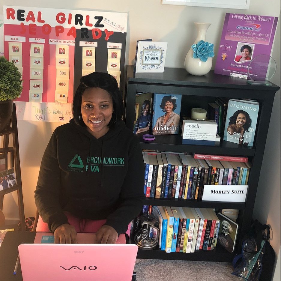 NextUpRVA's tweet image. &quot;I love empowering girls to reach their full potential.&quot;

Thanks to @Tammie_Mob of Flawless Imperfections LLC for the wonderful classes she facilitates on #NextUpRVA&apos;s Online Enrichment Portal. The classes provide character &amp;amp; leadership development for @RVASchools girls.