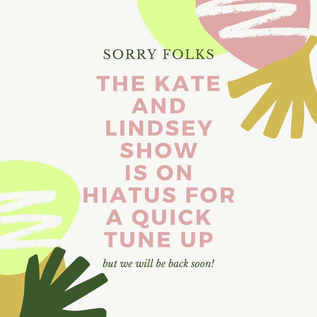 For everyone following The Kate and Lindsey Show, hang tight. We will be back with new episodes soon.
Feel free to keep writing in challenge and costume ideas at thekateandlindseyshow@gmail.com
<a href="/LMiddleton_/">Lindsey Middleton</a> <a href="/SuperFunKate/">Kate Conway</a>