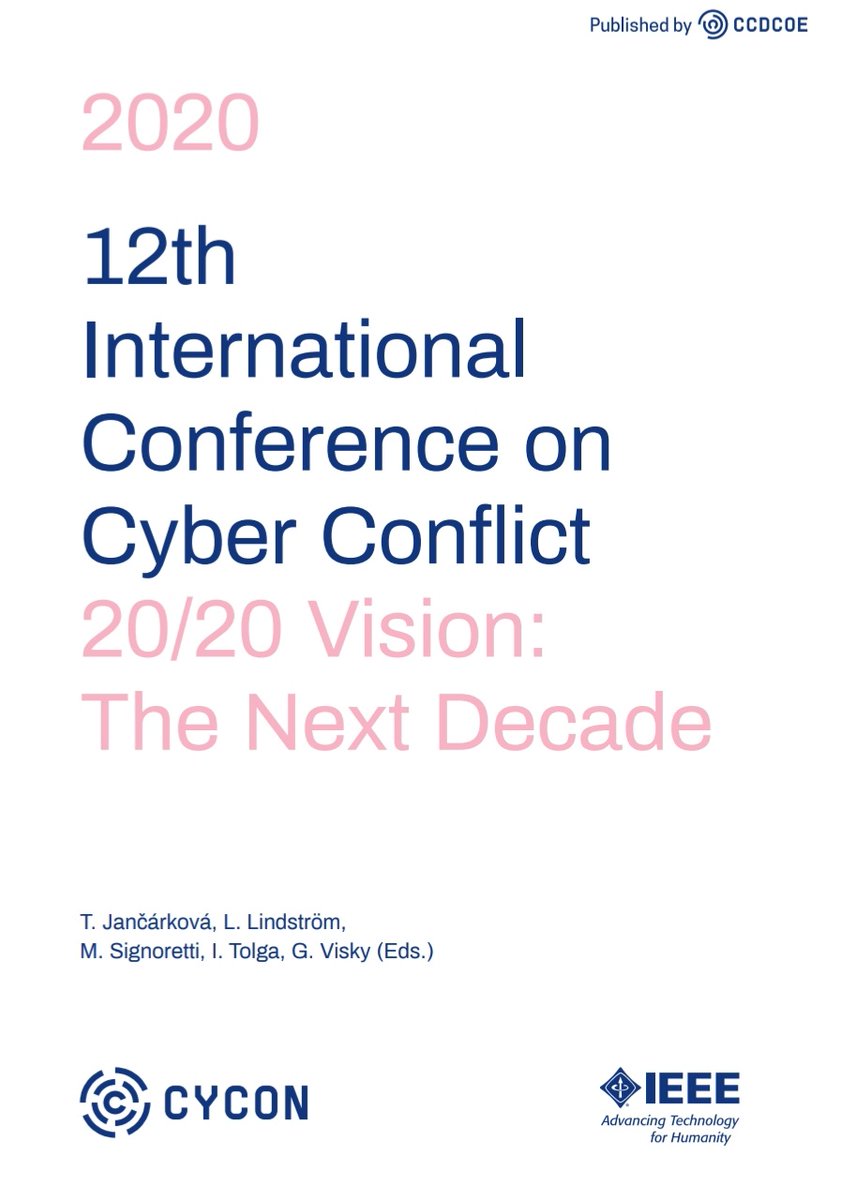 HonkHase's tweet image. Nice, proceedings from #CyCon2020 free for download!

ccdcoe.org/library/public…

(Including @perceptic0n!)