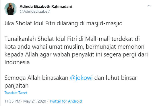 mistersadewa's tweet photo. JELAS!! Ini sudah masuk ranah hukum, ada unsur provokasi disertai ancaman. Pernyataan ini jng dianggap kritik!!

Benar2 tidak ada kapoknya. Mohon aparat jng persilakan materai 6 ribu terus menyelamatkan orang2 seperti ini!!
@jokowi @DivHumas_Polri @AdindaElizabet1 https://t.co/mmK3NzcMlp