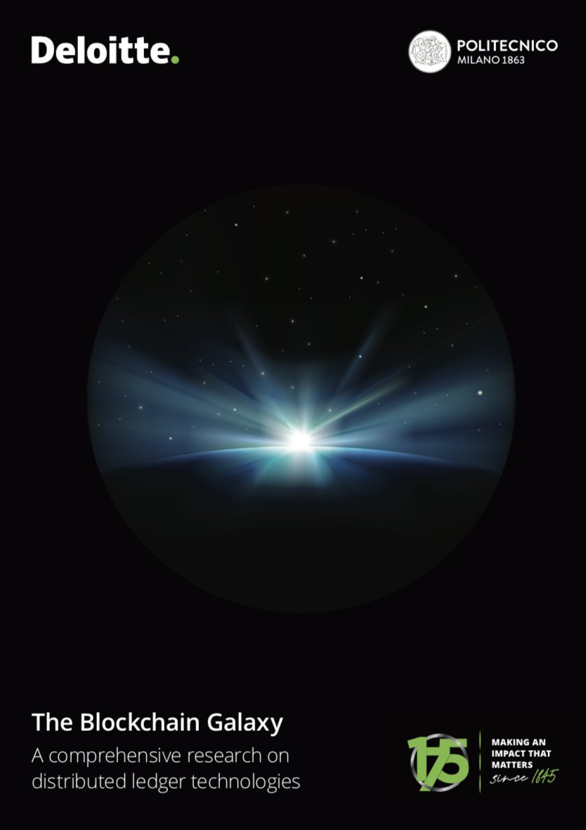 paologianturco's tweet photo. Deloitte Consulting Italy has created, in partnership with 
@polimi, a comprehensive research on the distributed ledger technologies that compose the “Blockchain Galaxy”. Preview: https://t.co/GAeQPbWxtW #blockchain #cryptocurrency #DLT https://t.co/5ZT50PDtLt