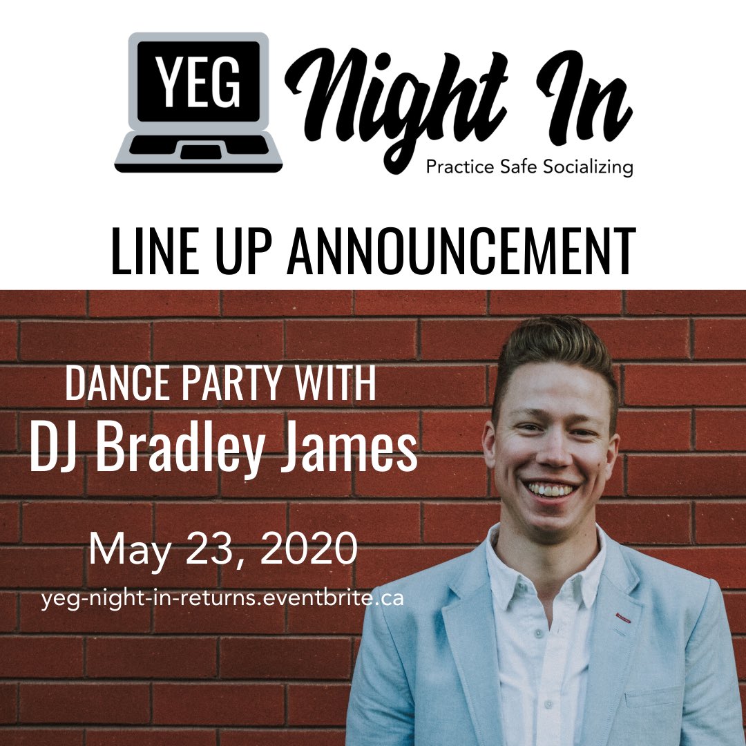 Entertainment Announcement - @BradleyJamesEnt is an Edmonton-based DJ and entertainment entrepreneur. Join us to support @mentalhealthab and connect with our community 👉🏻 YEG-night-in-returns.eventbrite.ca #yegevents #yegparty