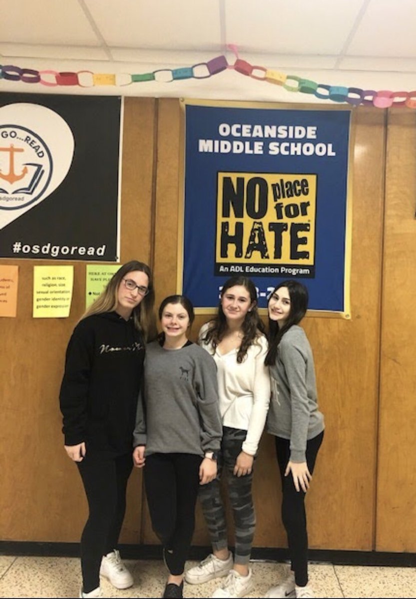 InaLeventhal's tweet photo. Congratulations to the 8th grade students in the ADL for your #noplaceforhate designation @OMS_NY. Thank you for being role models in promoting diversity, inclusion and acceptance! We are so proud of you! Thank you @ADL and @ADL_NYNJ for all your support this year! https://t.co/TNfpMAQgnq