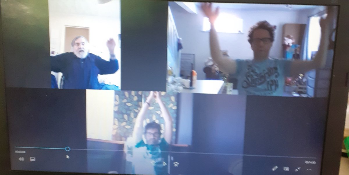 YPWD's tweet photo. .@YPWD Glorious sunshine in the #garden was reward 4 some wonderful #exercise #yoga + #Meditation this morning!๐ #lockdownrelaxation was in full swing!๐ Have lovely #evening everyone. Tonight @ #eightoclock #ClapfortheNHS #ClapForOurCarers #clapforourheroes #inclusion #dementia https://t.co/Vt1atNbpPl