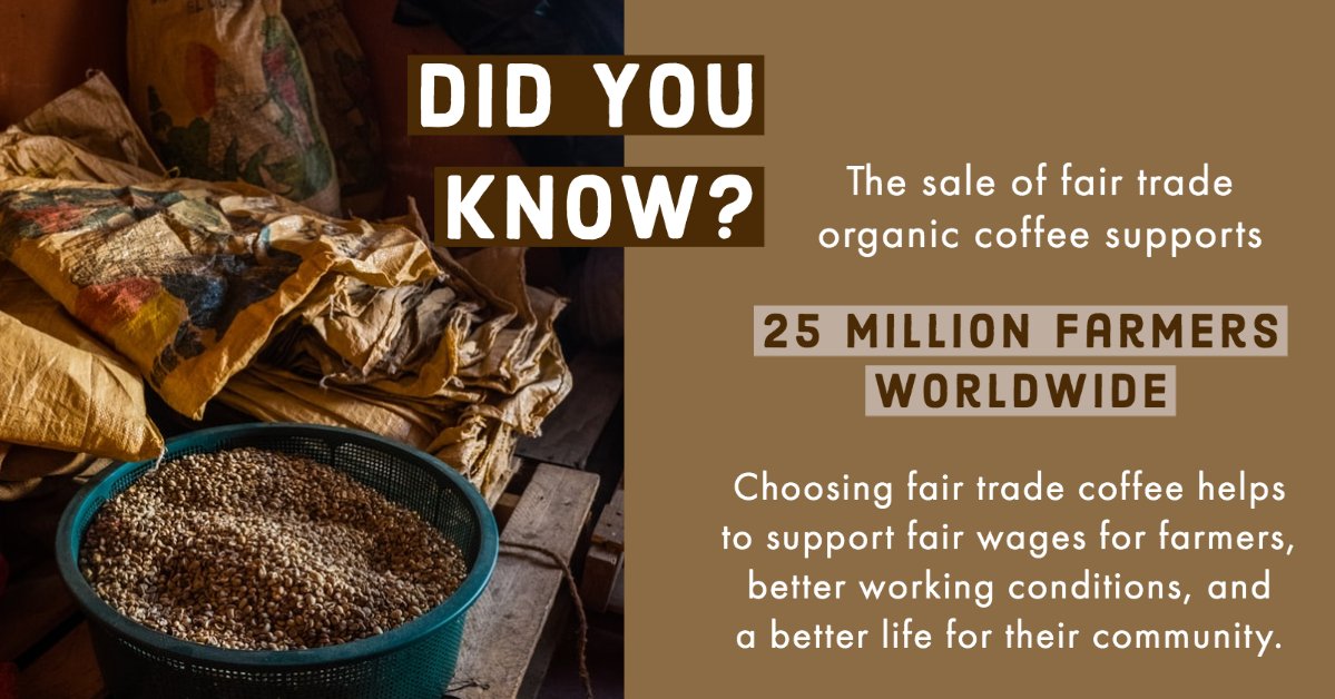 #Coffeefact: Did you know? 🌱🤝🌎⠀
⠀
#fairtrade #fairtradecoffee #farmers #sustainablecoffee #organiccoffee #ecofriendly #coffeeproduction #coffeeworld #coffee #espresso #didyouknow #coffeejack