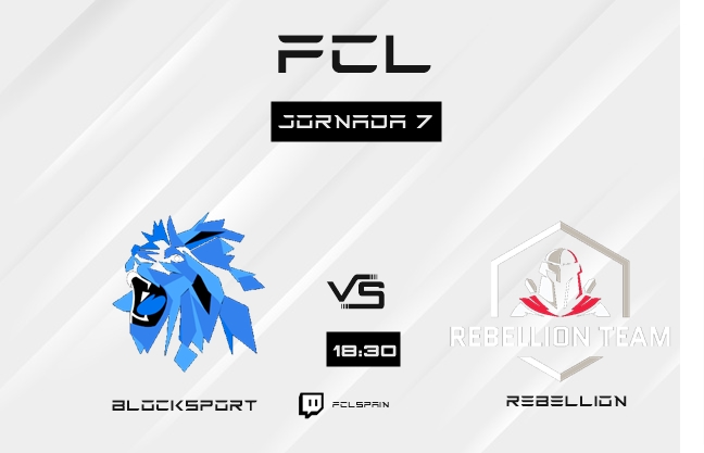 FCLSpain_'s tweet photo. En la J7 casteada de hoy...

#Rebellions
VS
@Blocksportlionz 

📹https://t.co/3JYQ2qAJBA
🎤 @woskiz__  &amp; @Noelll45 
18:30H https://t.co/DHwpF9I8sb