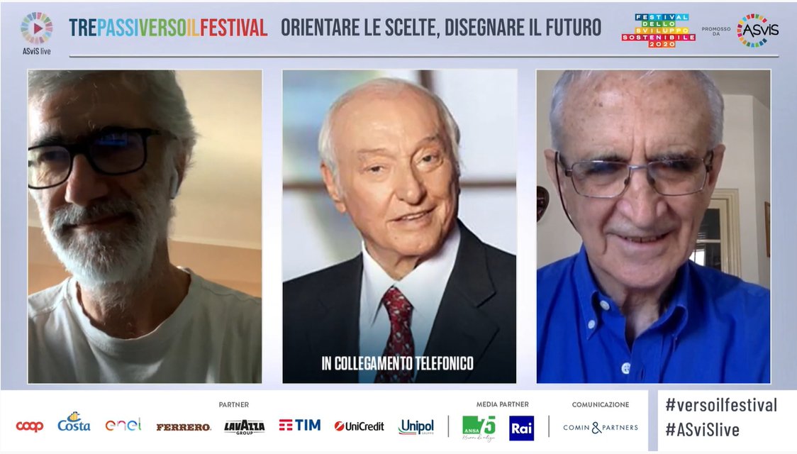 ASviSItalia's tweet photo. Piero Angela: sappiamo che il futuro non è mai prevedibile ma ci sono tendenze così forti e chiare. Voi superereste un camion in curva? Perché anche chi non crede a questi innalzamenti della temperatura e ai cambiamenti climatici, mette nei guai anche i propri figli #ASviSlive https://t.co/Zfr0KRIu8Q