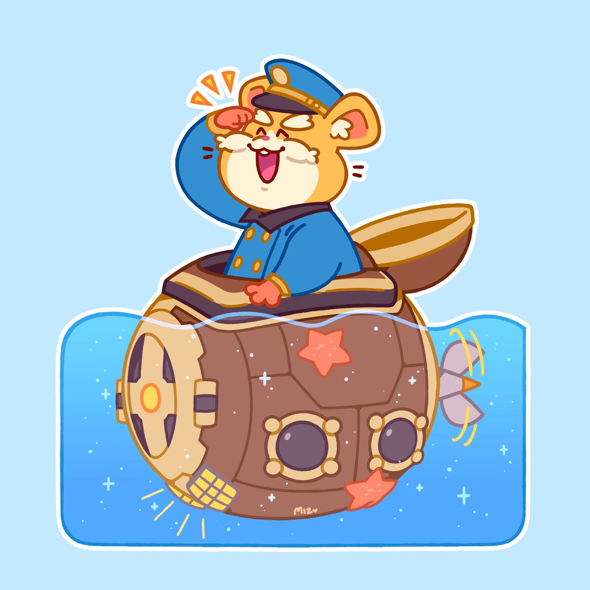 Ready to dive in! 💙🐹
#overwatchanniversary2020 #Overwatch #Overwatchfanart