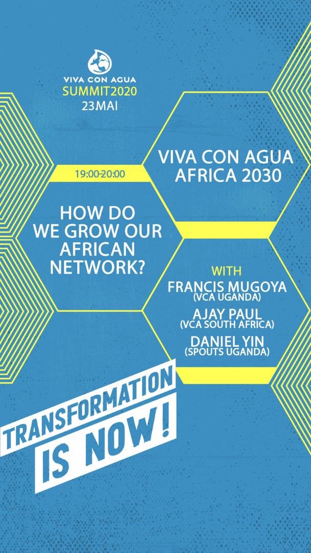 spoutsimpact's tweet photo. Dont’ Miss out on the Viva con Agua 2020 summit this Saturday 23rd May. #transformationisnow @SPOUTSofWater @VivaconAgua @vcakla https://t.co/DL9vmNxTf7