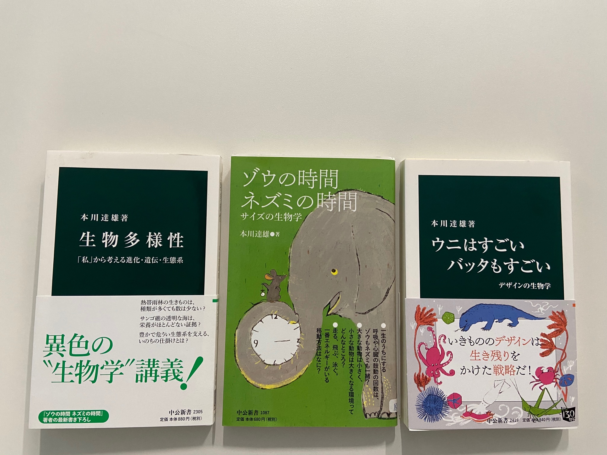 中公新書 5月22日は 国際生物多様性の日 本川達雄著 生物多様性 は 地球まるごとの生態系システムを平易に解説しながら リンネ ダーウィン メンデルの足跡も辿り直す異色の一冊です 同著者のロングセラー ゾウの時間 ネズミの時間 や ウニは